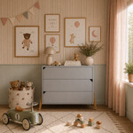 Lotta gray 3-drawer chest