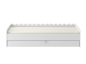 Bellamy BooK NooK bed 80x160 snow with drawer