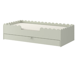 Bellamy BooK NooK bed 80x160 sage with drawer