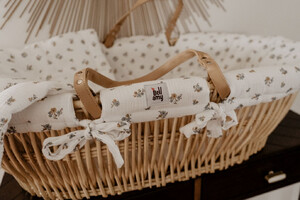 Textiles to the Moses basket Vintage