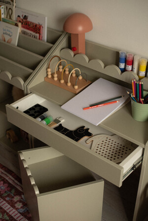 Book Nook sage  Montessori Desk – compact desk for children 