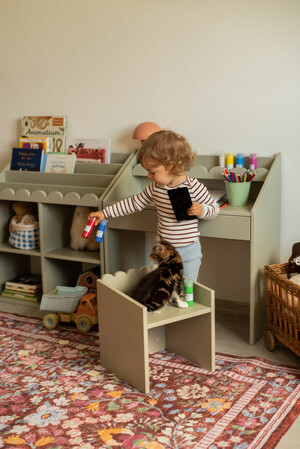Book Nook sage Montessori Chair – multifunctional seat for children