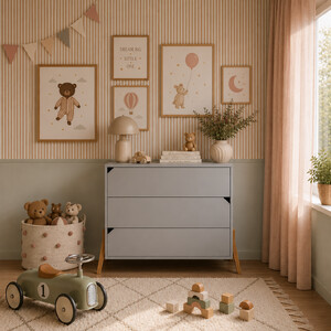 Lotta gray 3-drawer chest