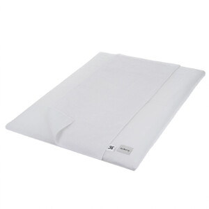 Linen changing mat with cover and towel white