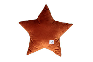 Velvet Pillow Star Cinnamon
