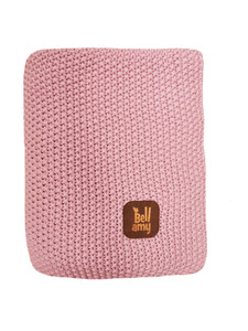 Cotton rice weave child's blanket  Rosy