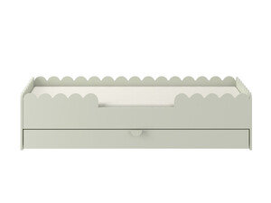Bellamy BooK NooK bed 80x160 sage with drawer
