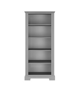 Ines neutral gray bookcase